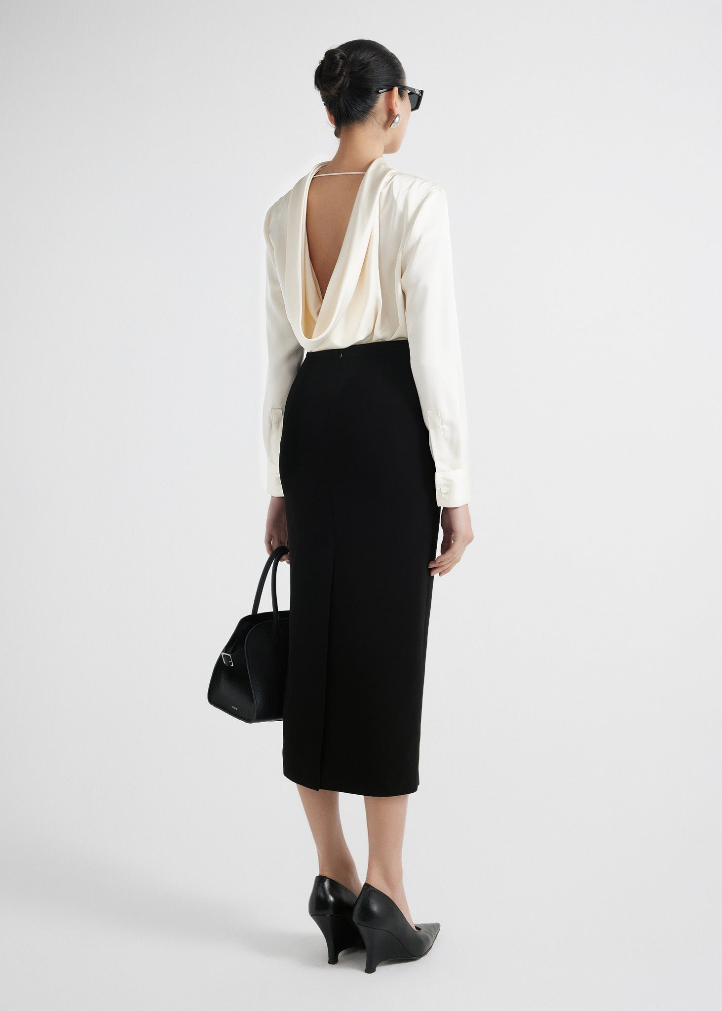 Pencil midi skirt
