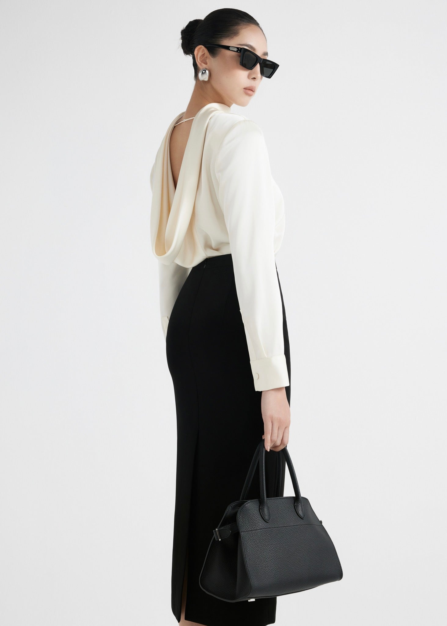 Pencil midi skirt