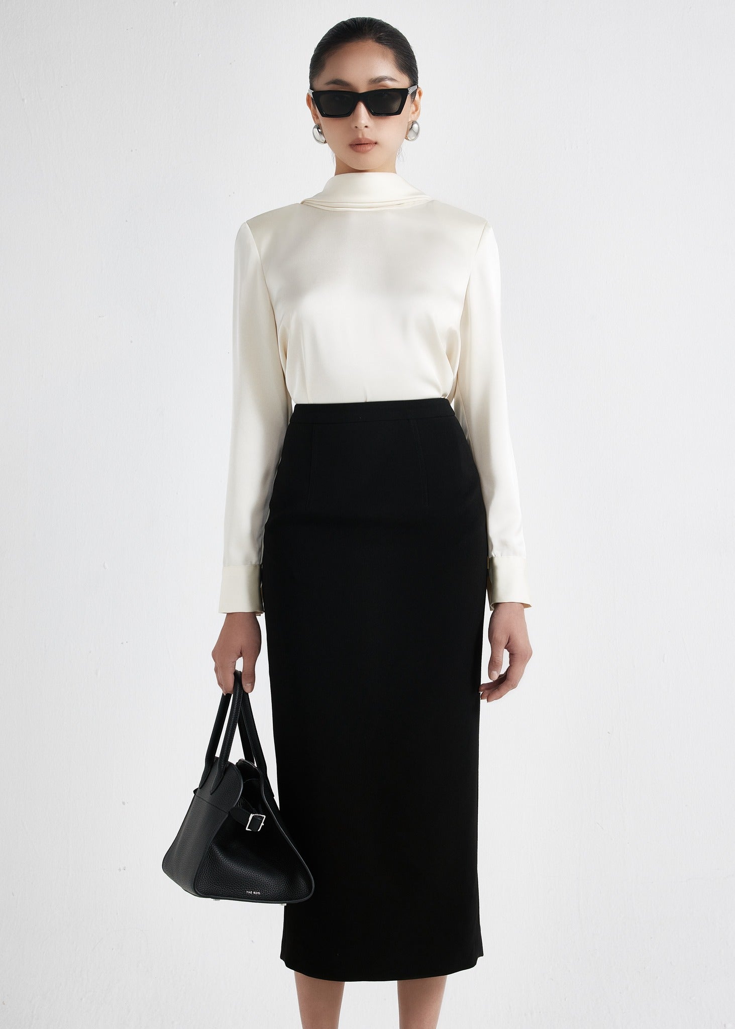 Pencil midi skirt